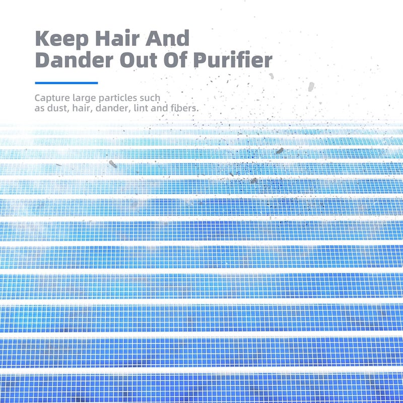 AROEVE MK04 Air Filter Suitable for MK04 for Dust, Pet Dander, Smoke, Pollen for Bedroom and Office- Standard Version(2 Pack) - Image 2